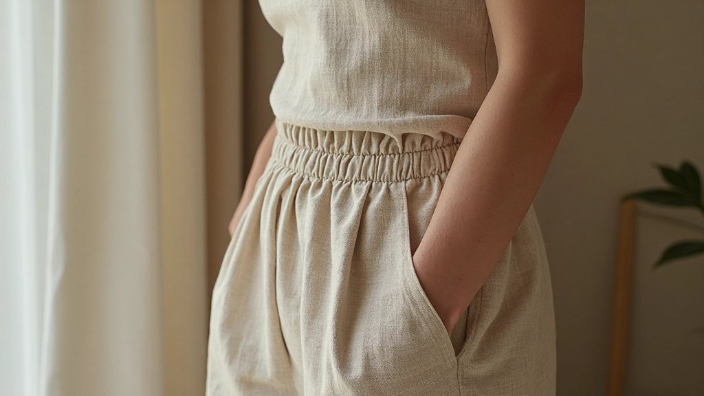 落ち着いた色彩の複数のインテリアディテール、テクスチャーと光の相互作用